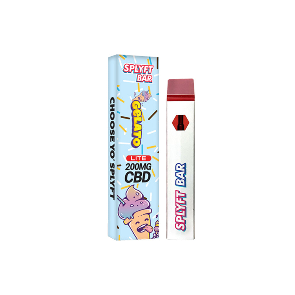 Splyft Bar Lite 200mg CBD Disposable Vape - Gelato