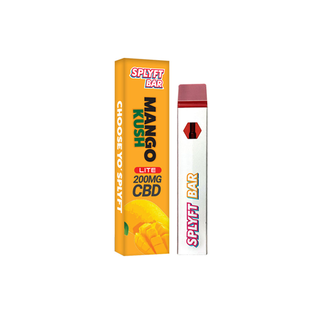 Splyft Bar Lite 200mg CBD Disposable Vape - Mango Kush