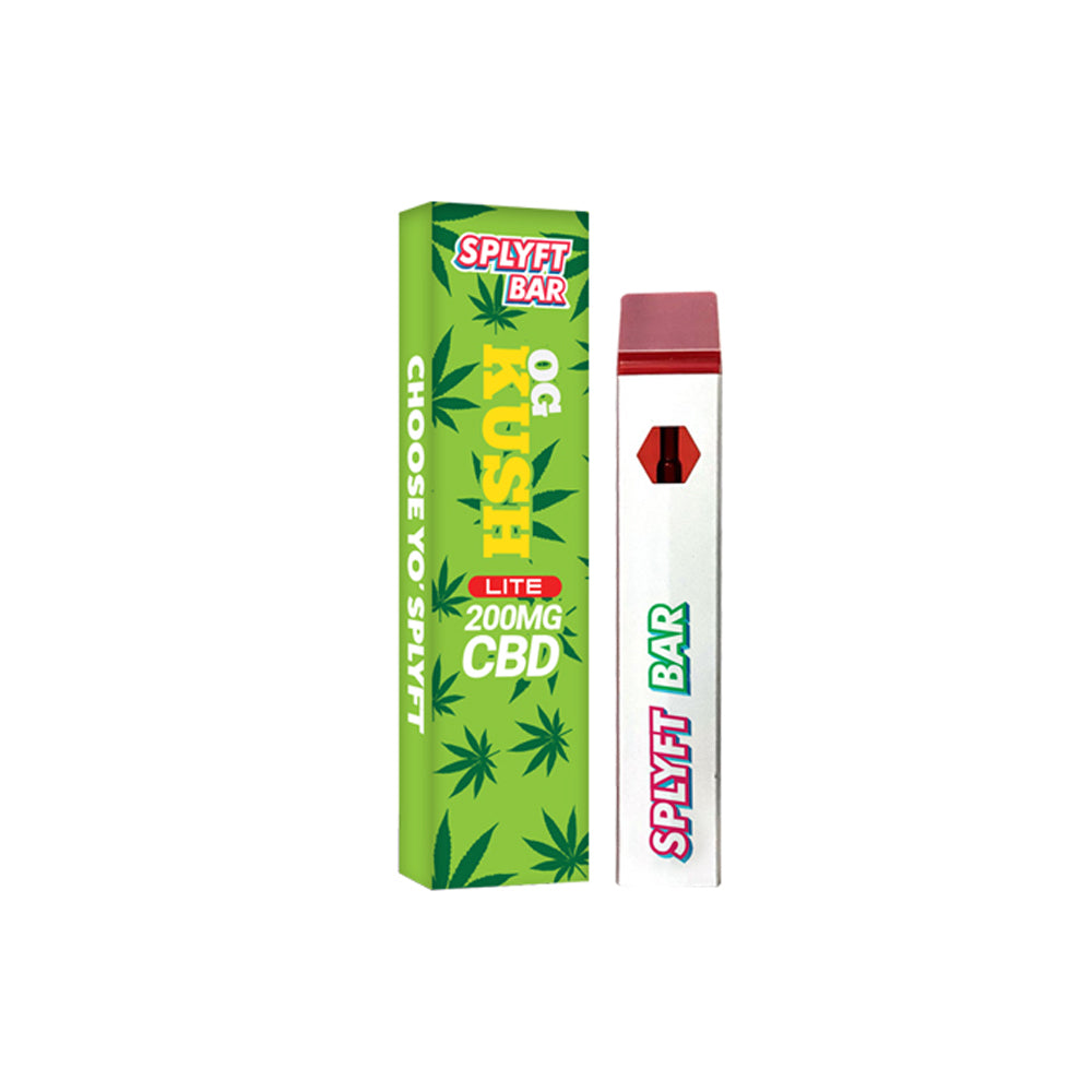 Splyft Bar Lite 200mg CBD Disposable Vape - OG Kush