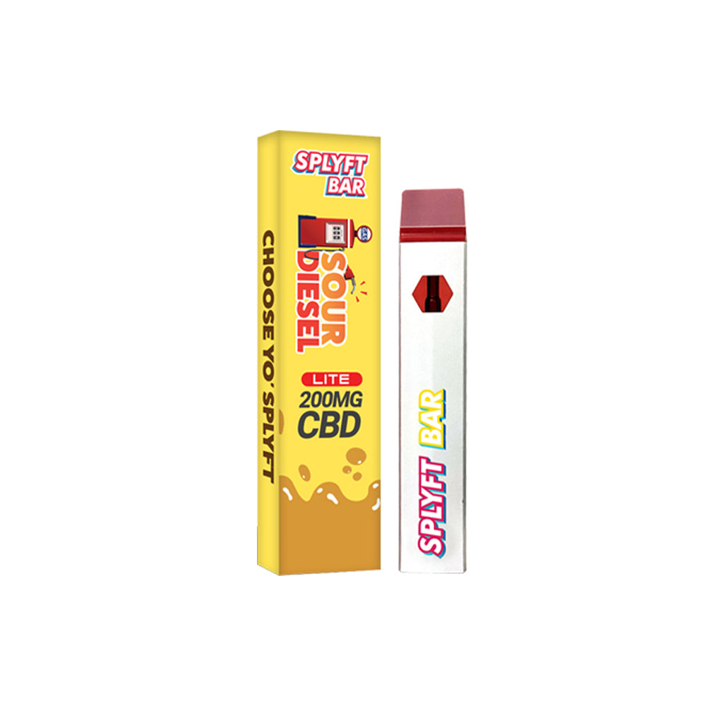 Splyft Bar Lite 200mg CBD Disposable Vape - Sour Diesel