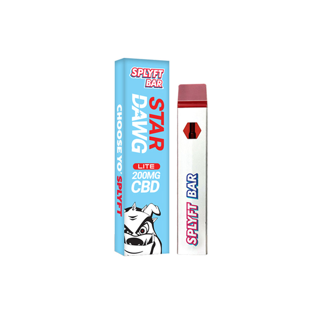 Splyft Bar Lite 200mg CBD Disposable Vape - Star Dawg