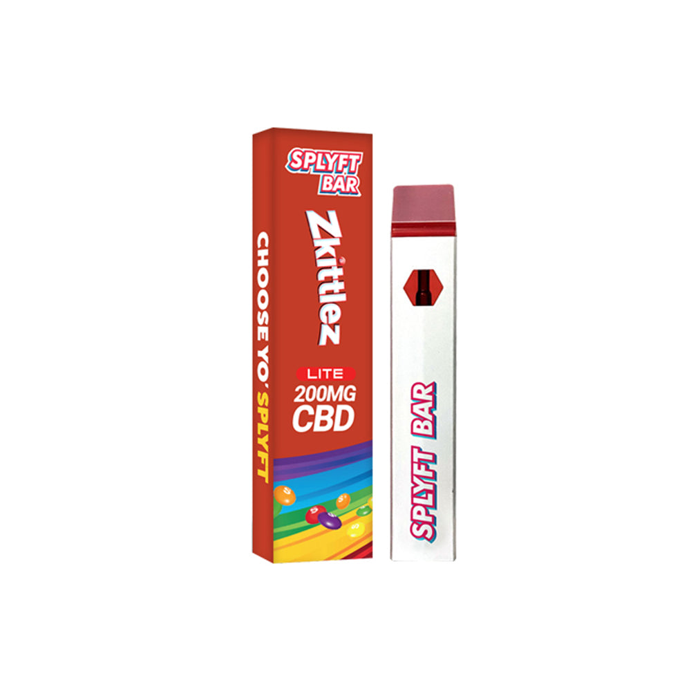 Splyft Bar Lite 200mg CBD Disposable Vape - Zkittlez